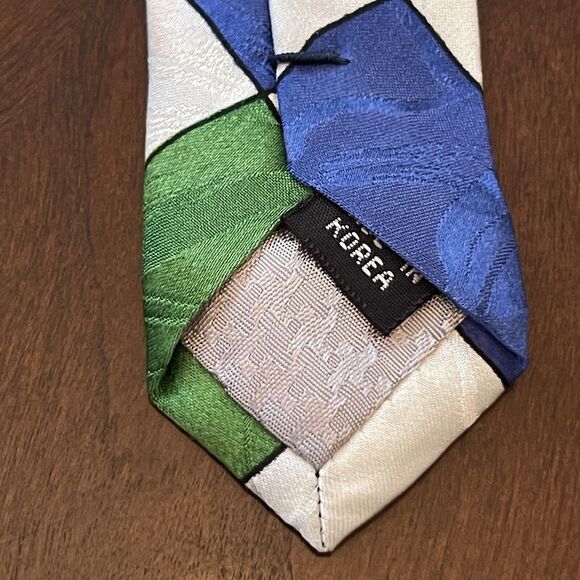 Vintage FCX Collection 100% Silk Men’s Neck Tie Made In Korea Grape Print - Picture 7 of 9